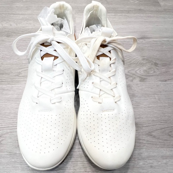 Steve Madden P-Razer White Perforated Lace Up Casual Comfort Sneakers Mens 12M - Picture 4 of 10